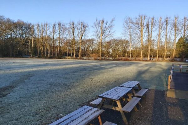 Birchmere Scout Campsite on a frosty morning